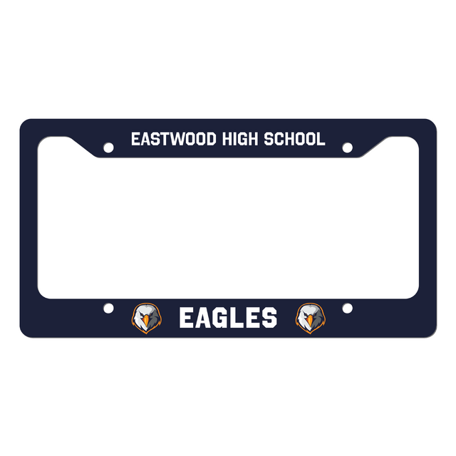 Example usage of Unisub License Plate Frame - Standard 2 Notch sublimation blank